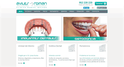 Desktop Screenshot of clinicadentalavilesyroman.com